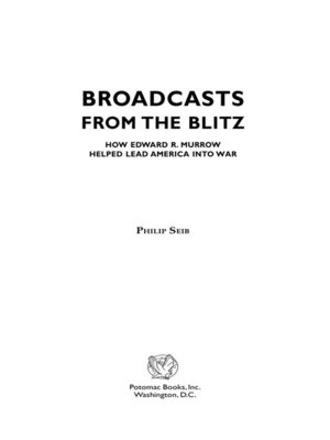 cover image of Broadcasts from the Blitz